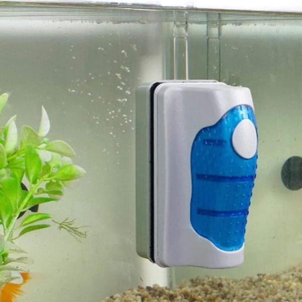Magnetisk Aquarium Fish Tank Scraper Glass Cleaner Scrubber Flytende ren børste