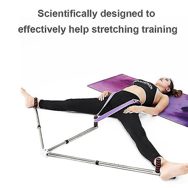 3-stångs bensträckare justerbar split stretchmaskin rostfritt stål hem yoga dansövning flexibilitetsträningsutrustning-yvan
