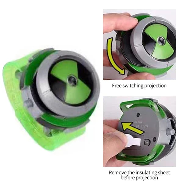 Projeksjonsklokke Alien Force Omnitrix Illumintator Leke Gave Barn