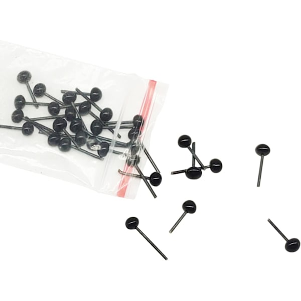 Mini Mustat Lasisilmät 4 MM Lasinukke Turvasilmät DIY-Käsityötarvikkeet Neulaneulojen Nukke Nukke Plussi Eläimet