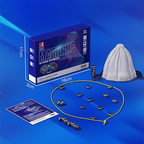 Magnetiskt Schackspel Schackbräde Set, Multiplayer Magnetiskt Slaget Bräde Magnetisk Effekt Schack Set Slaget Schack Magnetiskt Schack Dambräde Leksak Pussel