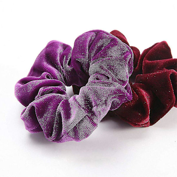 Hår Scrunchie Hårtillbehör För Flickor Elastiskt Hårband Flerfärgat