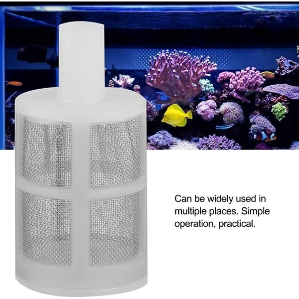 Akvariumvannpumpefilter, 10 stk. Akvariumrengjøringsnett, fisketankrenseverktøy for vanndyr, fisk, vannplanter (10 mm)