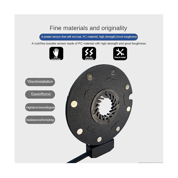 Elektrisk cykel magnetisk strøm sensor 36/48v pedal assist sensor F-8c magneter dobbelt hall sensorer Pas S
