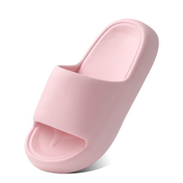 Lätta badtofflor för kvinnor, strand- och poolskor, halkfria hemmatofflor, sommar Rosado 38