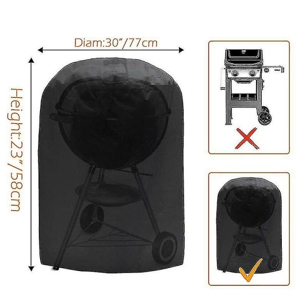 Heavy Duty Bbq Outdoor Waterproof Cover Barbecue Grill Dustproof Rain Snow Protective Cover