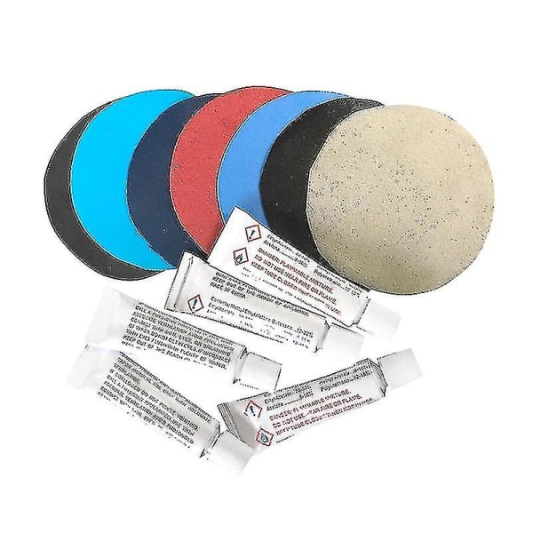 10 stk PVC Lim til Luftmadras Opblæsbar Luftmadras Båd Sofa Reparationskit Lappe Lim