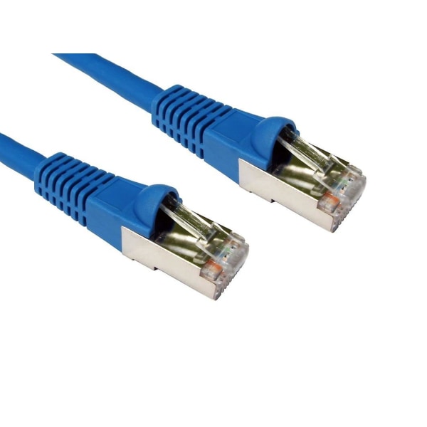1,5m Cat6a *600mhz* Nettverkskabel Blå - Profesjonell standard Ethernet-ledning - Lszh - Sstp - Ftp - 10gbase-t (10 Gigabit-støtte)