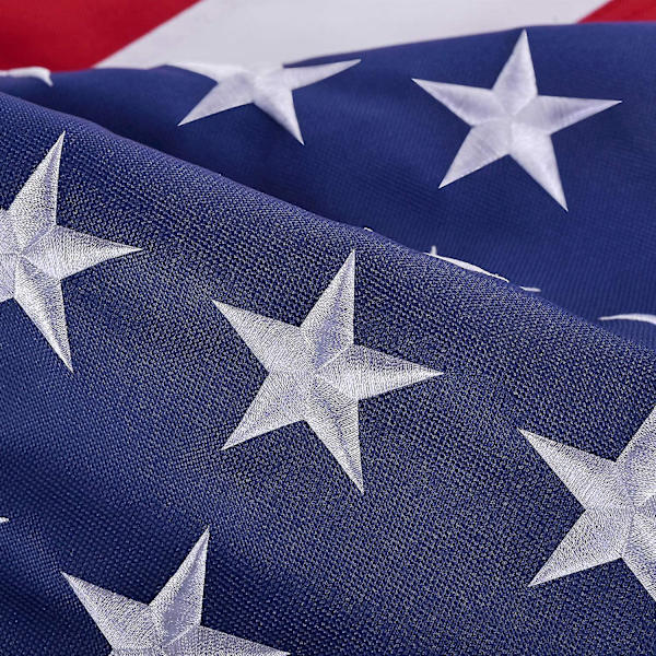 Amerikan lippu valmistettu USA:ssa, raskas nylonin Amerikan lippu 3x5 ulkokäyttöön, UV-suojattu/ommellut raidat/kirjailtu