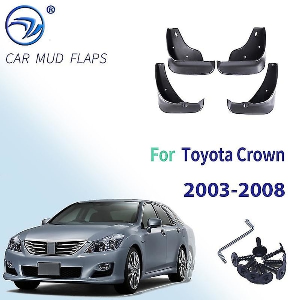Stänkskydd för Toyota Crown 2003-2008, Mud Flaps Splash Guard Cover Mudguard Bil Skärmar Splasher Mudflap Biltillbehör 2004 05 06 07