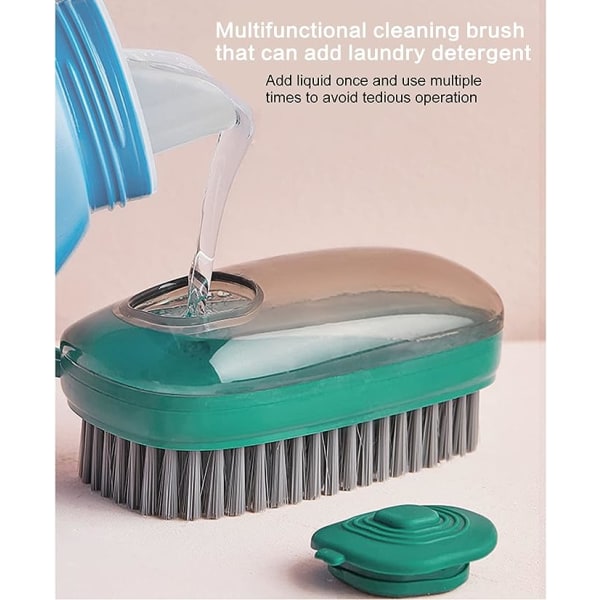 Klesflekkbørste Myke børster Fjerner flekker på alle stoffer Lettholdbar skrubbebørste, egnet for skobørste, vaskebørste, benkeplater, badekar