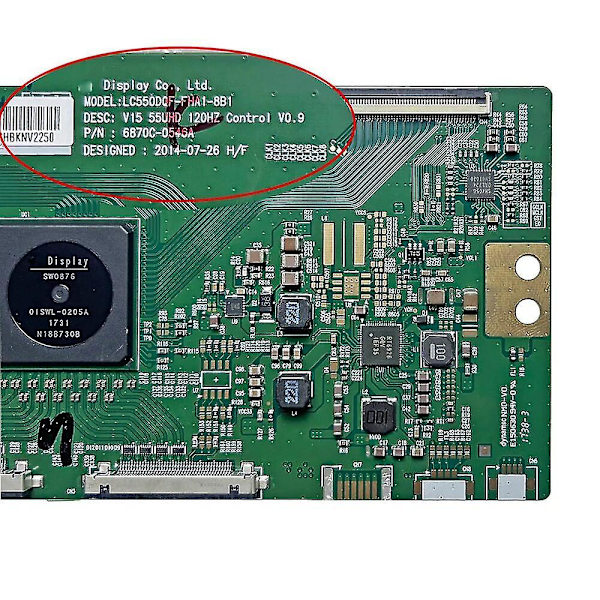100% Ny 6870c-0546a Til T-con Board 6870c Til Lg Tv Kort Lc550dqf-fha1-8b1 Professionelt Testkort Displayudstyr Tv