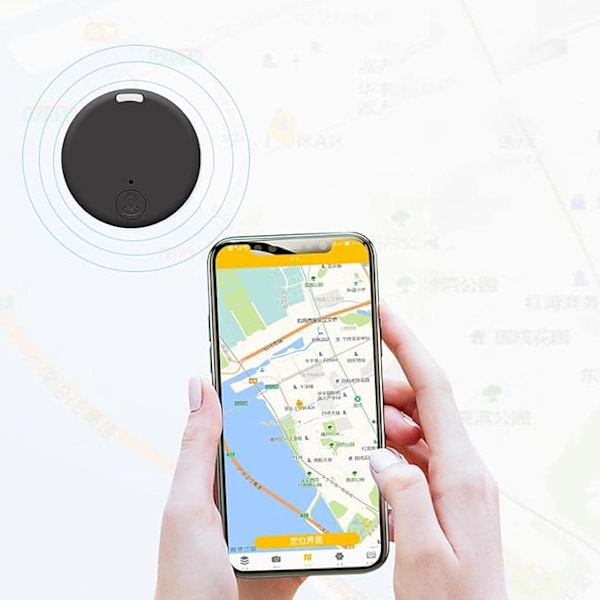 4 stk GPS-sporing Smart Locator med Bluetooth, Mini trådløs sporer, nøkkel