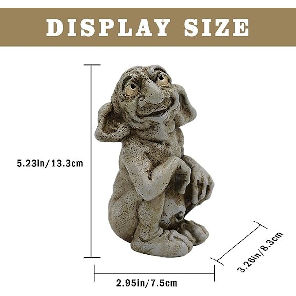 Gargoyle-skulptur, gotisk skulptur, trollharpikshåndverk, gargoyle-harpikshåndverk, hjemmedekorpynt, utendørs hagepynt