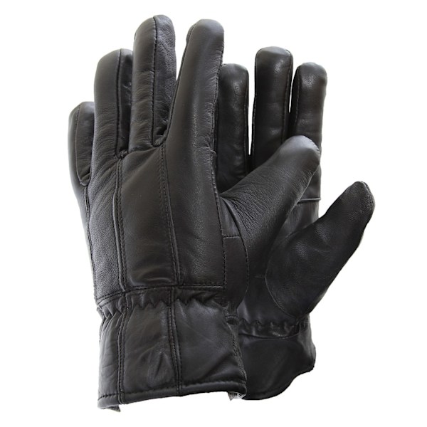 Pehmeät aito lampaannahka nahkahanskat miehille Musta - Perfet Black L/XL