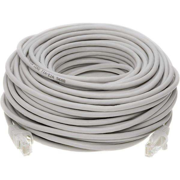20m harmaa Cat6 Ethernet-kaapeli, verkko, nopea, liitäntäjohto, yhteensopiva reitittimen, modeemin, älytelevision, PV:n, kannettavan tietokoneen ja pelikonsolien kanssa