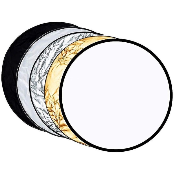 5-i-1 Lysreflektor (60 cm) Reflektor Fotografering Bærbar Foldbar For Kamera Reflektor Studio Lys Diffuser