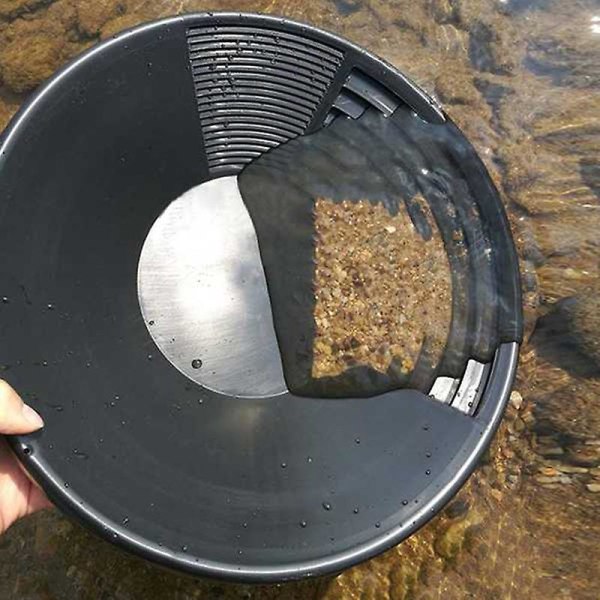 2 stk. Plastik Guldpande Bassin Mining Dredging Prospektering Til Sand Guld Mining Manuel Vask Guldpande
