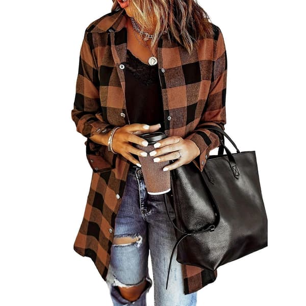 Dameknapper ned skjorter Oversized lette bluser Løse afslappede toppe Efterår trendy frakker Blå S Blue S