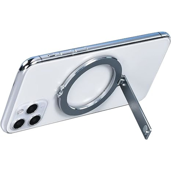 Passar till iPhone12/13 Magnetisk Telefonhållare Multifunktionell Skrivbordsställ Fällbar Bärbar (Grå)