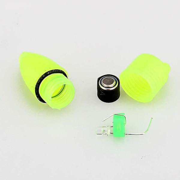 Fiskeralarm - Fiskebjeller Nattefiske Tilbehør Stangspiss LED Lys Klips Stang Dobbel Klokke Ring Bit Indikator Indikator Alarm