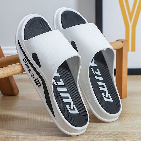 Herrsommarenslippers Strandsandaler Mjuka Sulor Utomhus Inomhus Tofflor white 38-39
