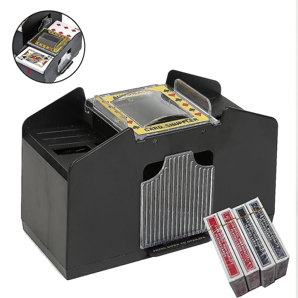 1 st automatisk kortshuffler - Batteridriven elektrisk shuffler - Perfekt för hemmet