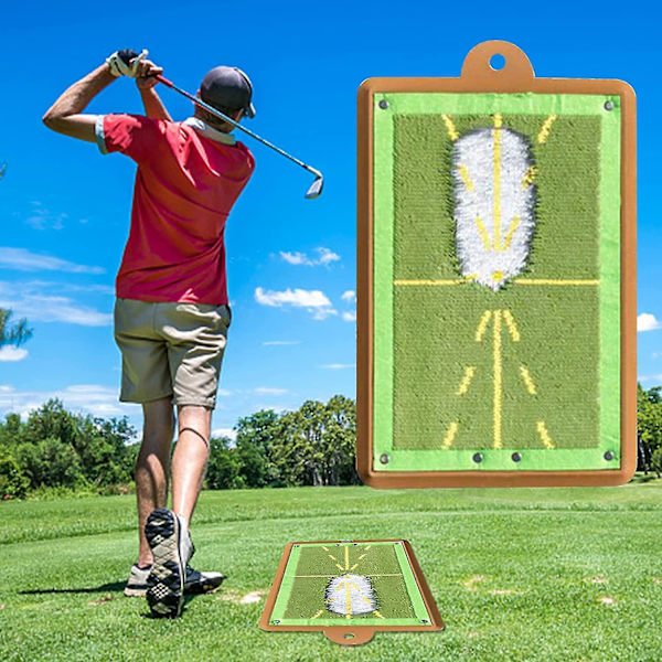 Golfträningsmatta för svingdetektering Slagbanefågelback Golfträningsmattor, Golfträningshjälpmedel Premium Golf Impactmatta
