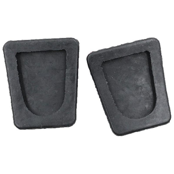 2 st svarta gummibroms- och kopplingspedalbelägg för 32825-36000