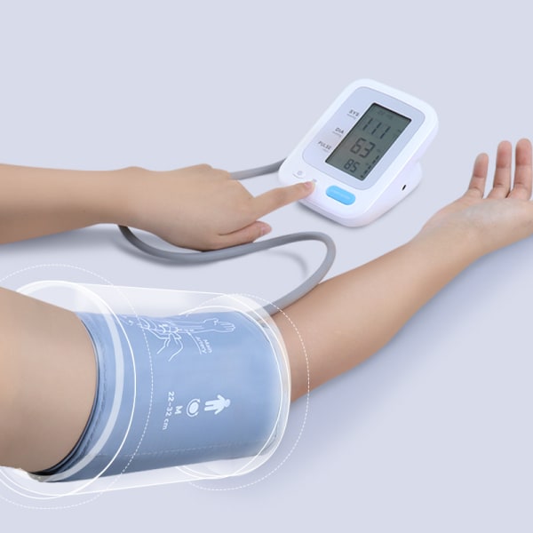 Olkavarren verenpainemittari, automaattinen verenpainelaite säädettävällä käsivarren mansetilla, digitaalinen verenpainemansetti ja epäsäännöllinen syke D
