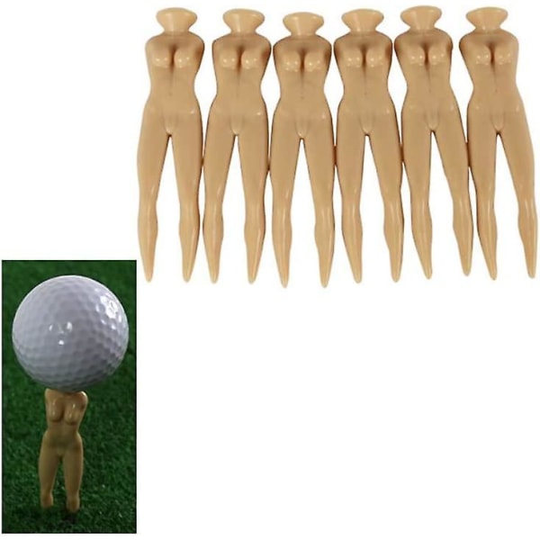 Golf T-shirts Golf Sexig Tjej Naken Dam Abs Golf T-shirts Kul Hållare Hem Golfträning 10 st