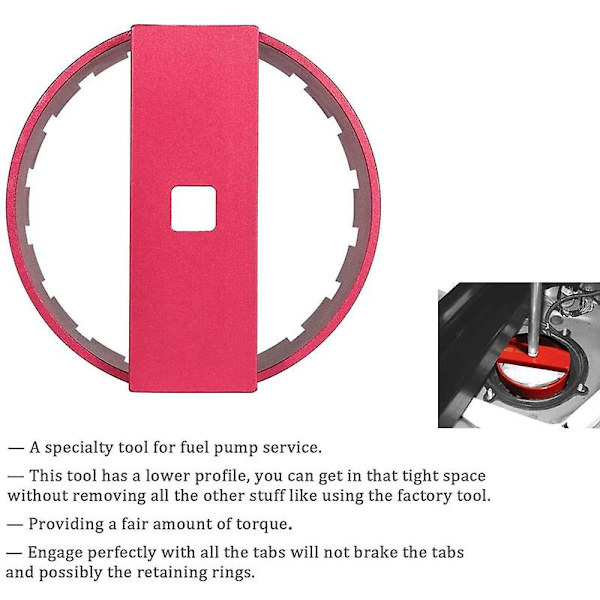 69800 Verktøy for låsering for drivstoffpumpesokkel for Volvo S60, s80, v70, xc70 og Xc90
