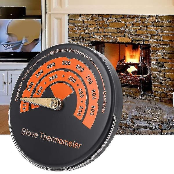 Eldstadstermometer Magnetisk Vedspis Termometer Skorstensrör Ugn Spisbrännare Topptemperaturmätare Eldstad Tillbehör
