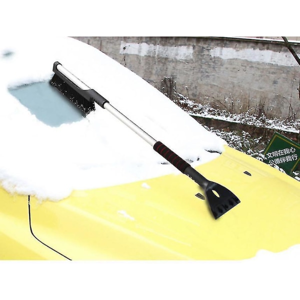Køretøjssneskovl Optrækkelig frostfjernelsesbræt børste sneskraber