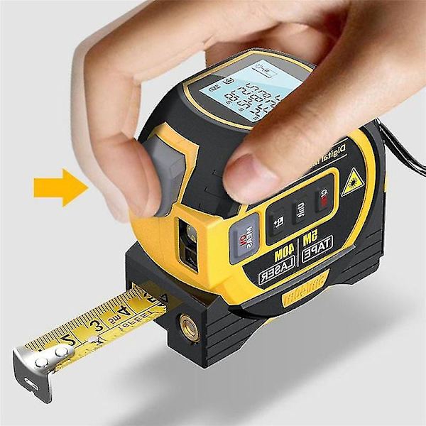 3 in 1 Laser-etäisyysmittari 40m Laser-mittanauha 40m Lcd-näyttö Etäisyysmittari Mittauslaite(y