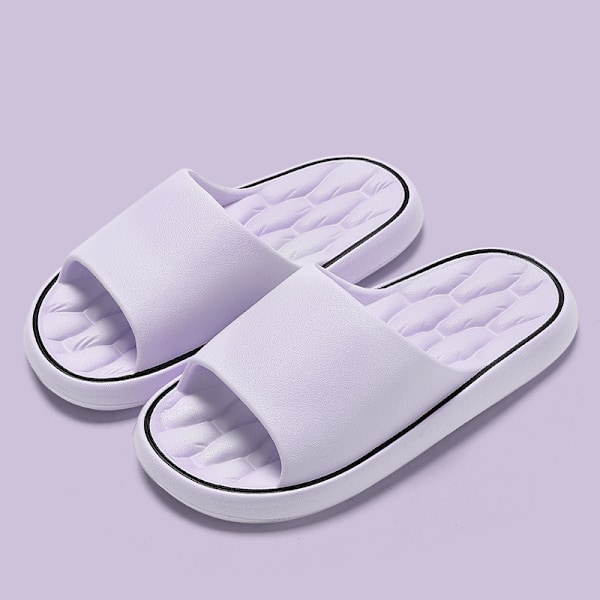 Sommar Nya Molnslippers Herr Dam Strand Sandaler Tjock Plattform EVA Mjuk Sula Mode Flip Flops Par Hem Skor Beige 38-39