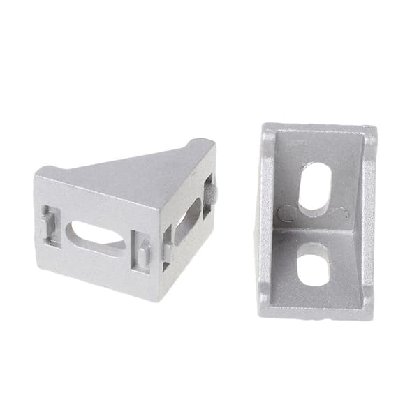 10 stk. 3030 Fasten Fitting Vinkel 30x30 L-forbindelse Aluminium Hjørnebeslag Samling