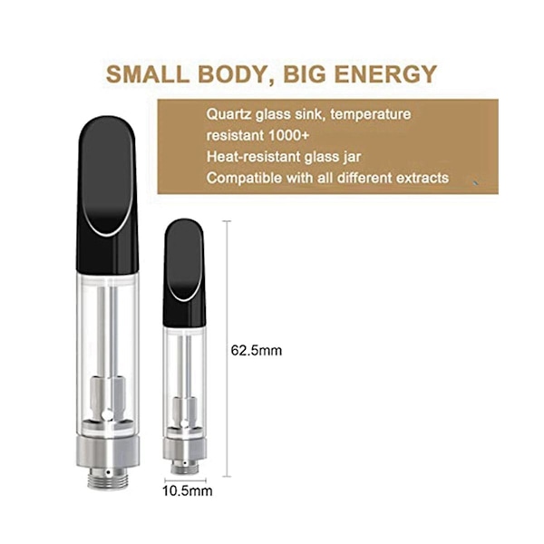 10 kpl Mustaa Tyhjää Säilytyskasettiä 1,0 ml Lasille ja Keramiikalle, Helppo Täyttää