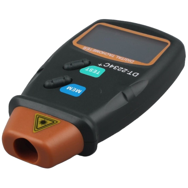 Digitalt display laser-tachometer, berøringsfri fotoelektrisk tachometer, digitalt tachometer Dt2234c1pcs-orange
