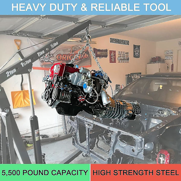 4 set 7100 lyftfäste set, 5 500 lb kapacitet motorlyftfäste kit för användning med lastutjämnare och lyftselar (färgglada)