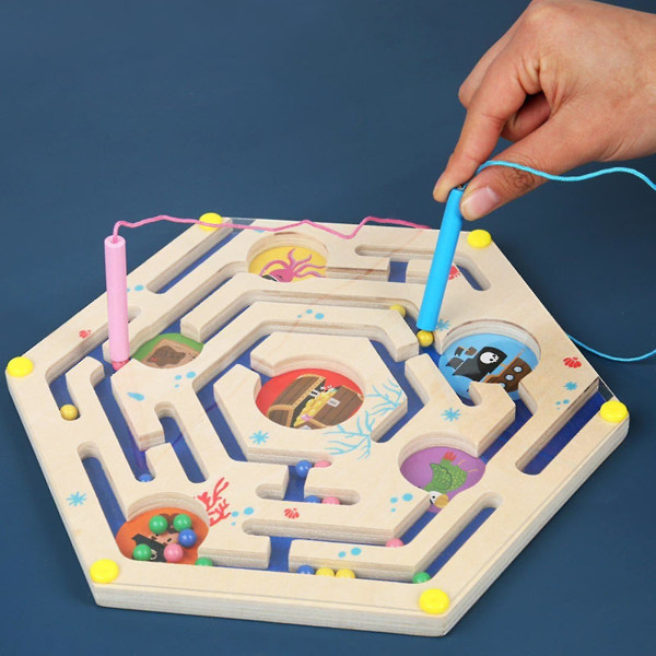 Magnetisk labyrint-puslespil til drenge og piger 3 4 5 og 6-årige fødselsdagsgave.
