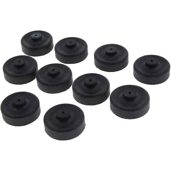 10 stk. Gummikopdele Membran Luftpumpe Til Akvarium Fiskeri Pumpe Udskiftning, Sort, 2
