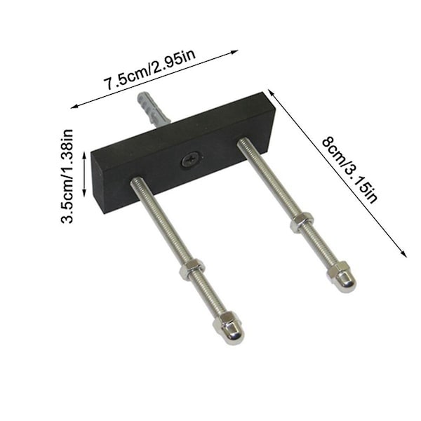 6 stk. Skateboard Flydende Deck Display Vægmontering Rack Holder