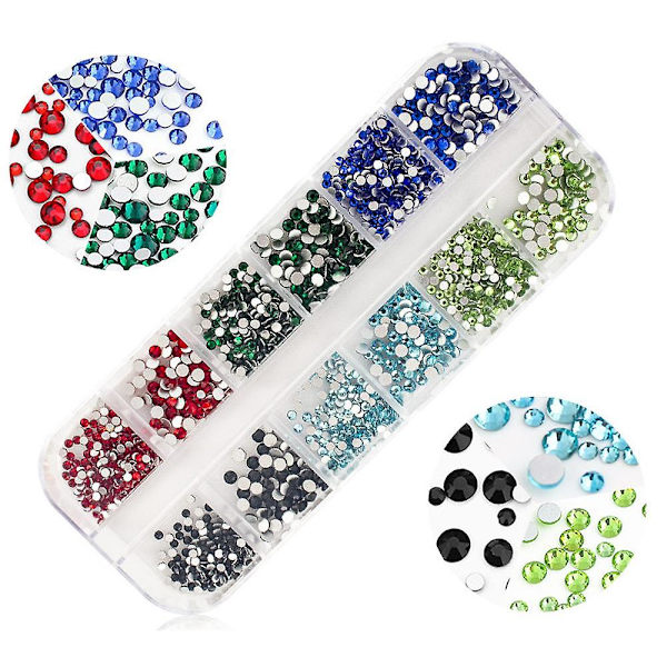 Krystal Rhinestones Neglekunst Stene Og