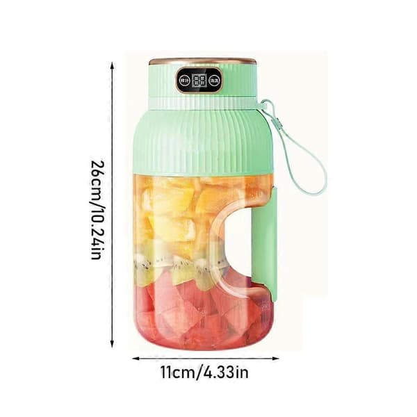 Bärbar Juicer Multifunktionell Bärbar Juicerkopp U2G7 Display G9U1 Digital J1V1 White Single cup with double lid