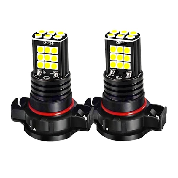 Yhteensopiva 2 kpl sumuvalopolttimo Psx24w H16 Pwy24w Psy24w S19w Led-polttimot 3030 24smd