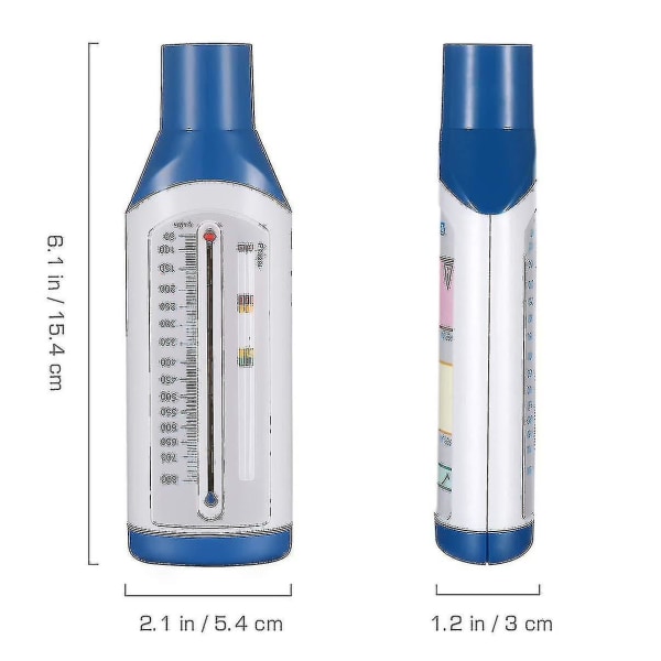 Bærbar personlig spirometer peak flow - Ekspiratorisk flowmåler - Spirometrisk lungefunktion