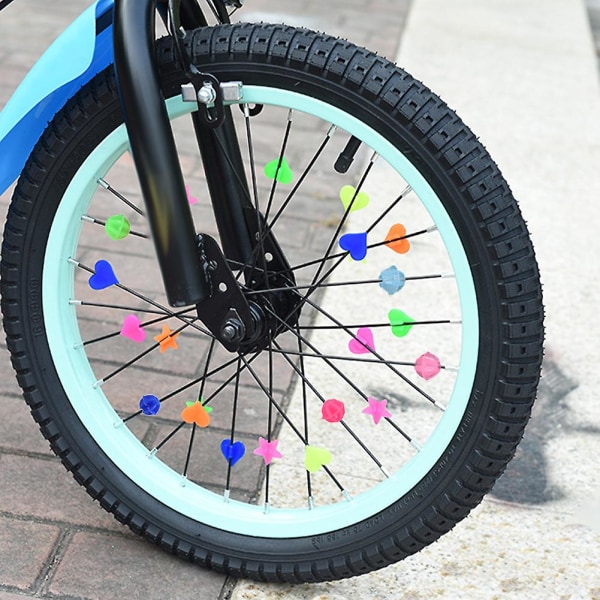 6påsar Barn Cykling Färgglad Clicker Cykel Ekerdekoration Gör det själv Barncykel