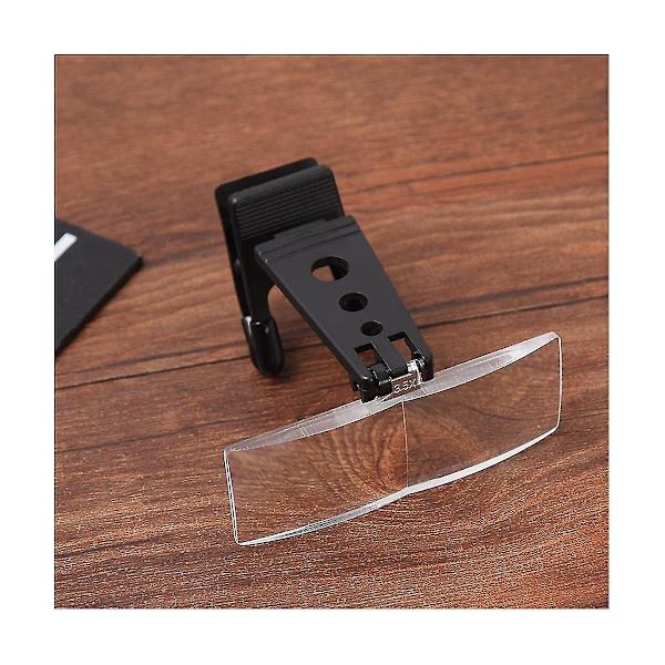 1,5x/2,5x/3,5x Förstoringsglas Optiska Instrument Vikbart Clip-On Ögonbryn Med 3 Akryl L