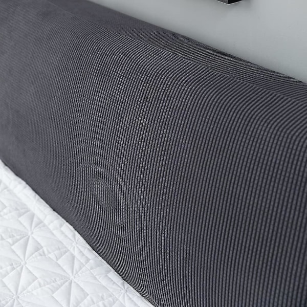 Stretch ensfarget hodegjerdetrekk All-inclusive hodegjerde støvtett trekk Queen King Size